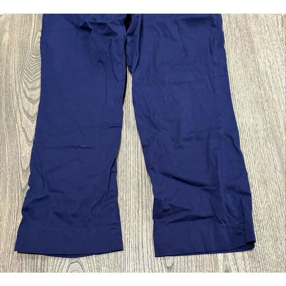 Laundry by Shelli Segal Womens Pants Cotton Stretch Casual Navy Blue Size 10 - Picture 4 of 12